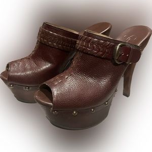 Jessica Simpson Boho Platform Open Toe Heel Shoes.